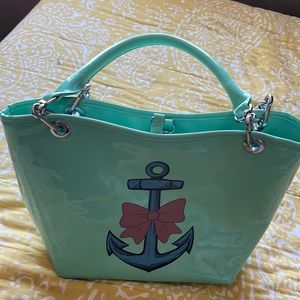 Anchor/Ribbon large tote bag